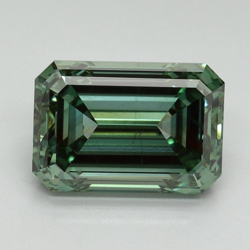 3.13 Ct. Fancy Vivid Green Emerald Lab Grown Diamond