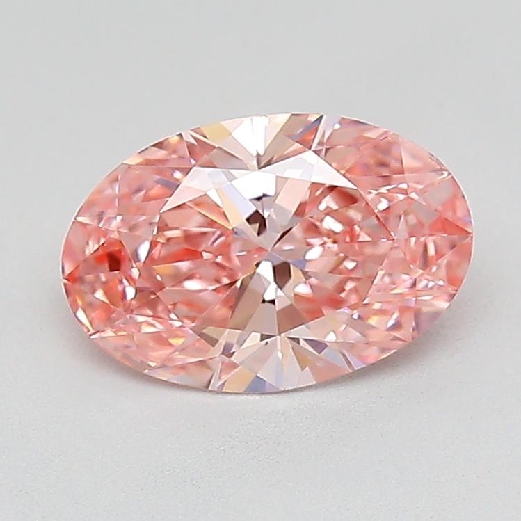 1.10 Ct. Fancy Vivid  Pink Oval Lab Grown Diamond