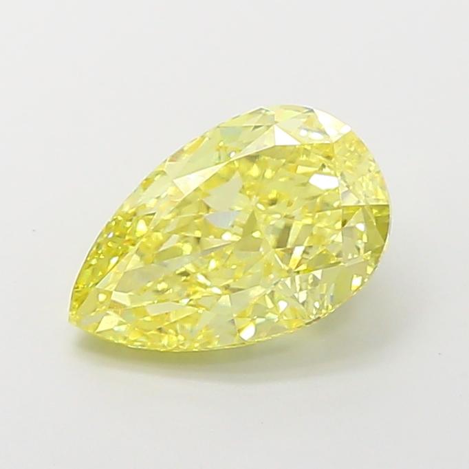 3.31 Ct. Fancy Intense  Yellow Pear Lab Grown Diamond
