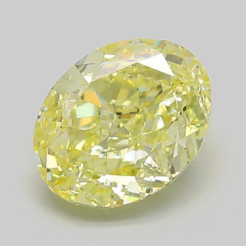 2.26 Ct. Fancy Intense Yellow Oval Lab Grown Diamond