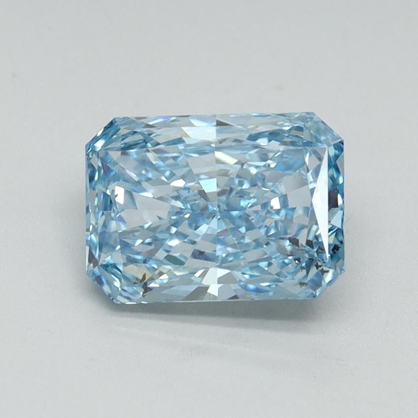 1.83 Ct. Fancy Vivid Blue Radiant Lab Grown Diamond