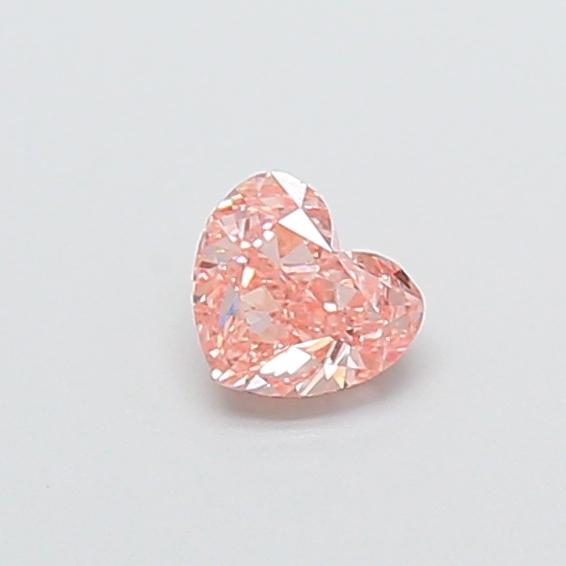 0.32 Ct. Fancy Intense  Pink Heart Lab Grown Diamond