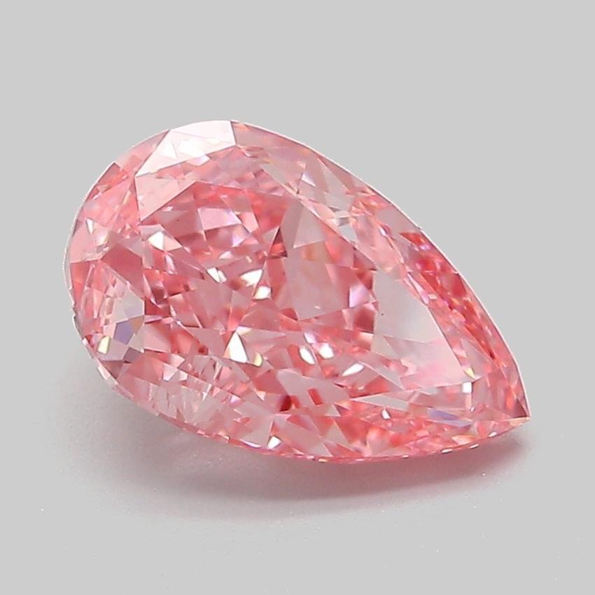 2.08 Ct. Fancy Vivid Pink Pear Lab Grown Diamond