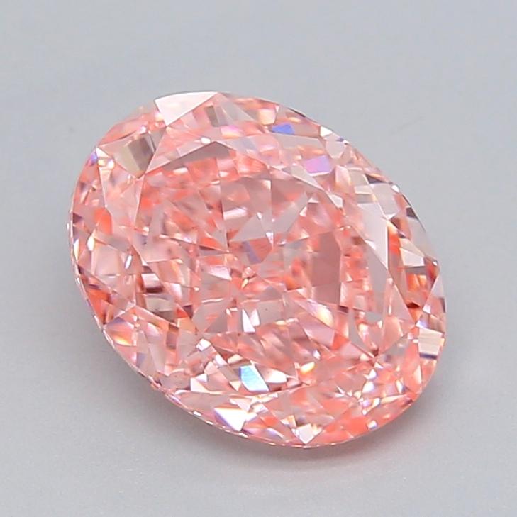 2.16 Ct. Fancy Vivid  Pink Oval Lab Grown Diamond