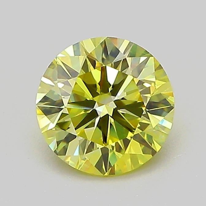 1.00 Ct. Fancy Vivid  Yellow Round Lab Grown Diamond