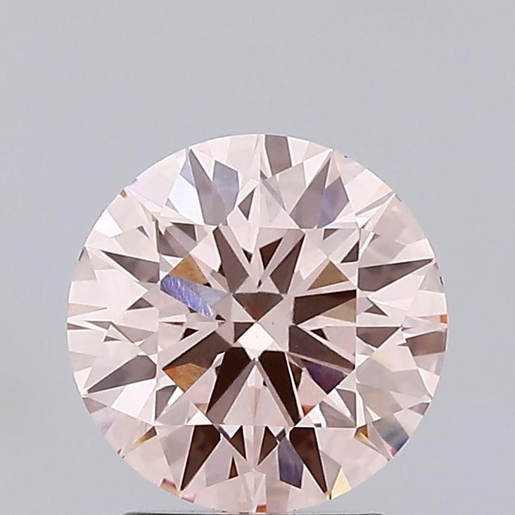 2.02 Ct. Fancy Vivid Pink Round Lab Grown Diamond