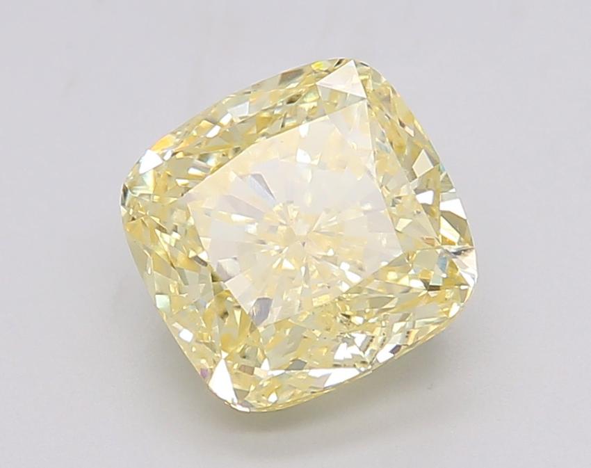3.06 Ct. Fancy Intense Yellow Cushion Lab Grown Diamond
