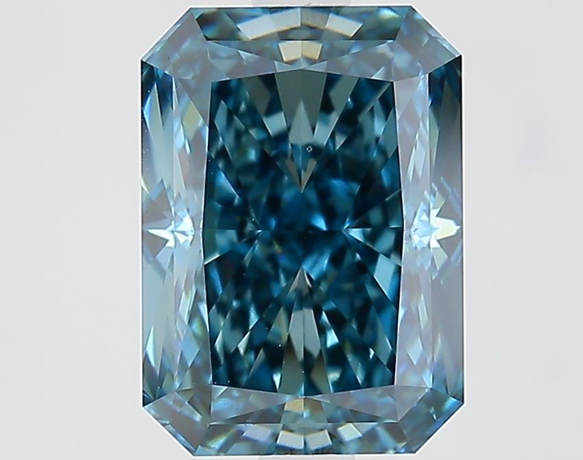 2.67 Ct. Fancy Deep Blue Radiant Lab Grown Diamond