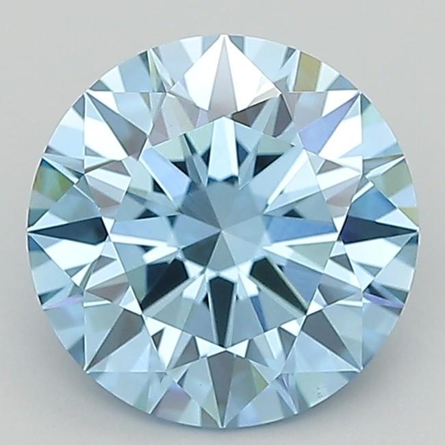 2.28 Ct. Fancy Vivid  Blue Round Lab Grown Diamond
