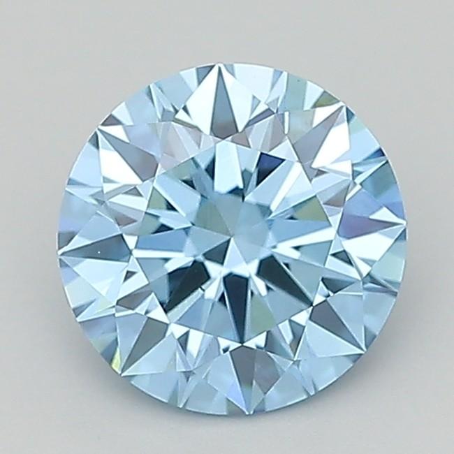 1.37 Ct. Fancy Vivid  Blue Round Lab Grown Diamond