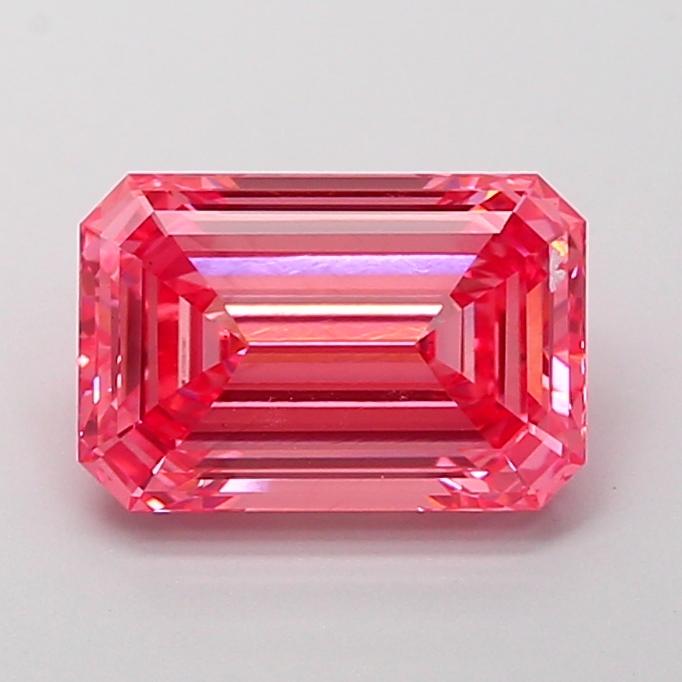2.73 Ct. Fancy Vivid  Pink Emerald Lab Grown Diamond