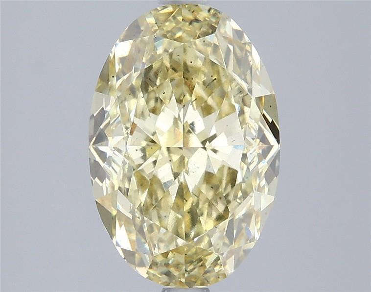 3.57 Ct. Fancy Intense Yellow Oval Lab Grown Diamond