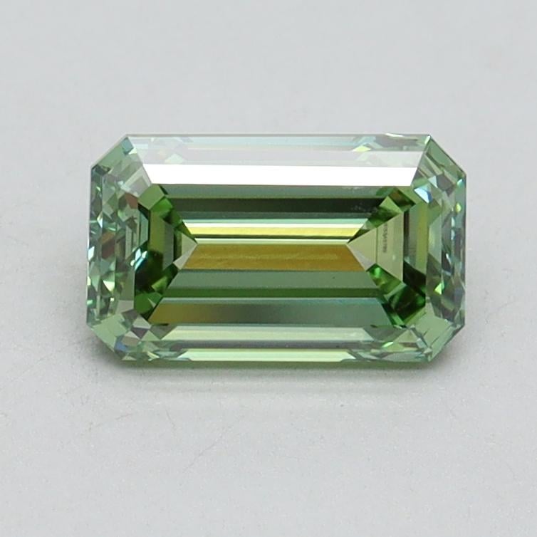 1.01 Ct. Fancy Intense Pacific Green Emerald Lab Grown Diamond
