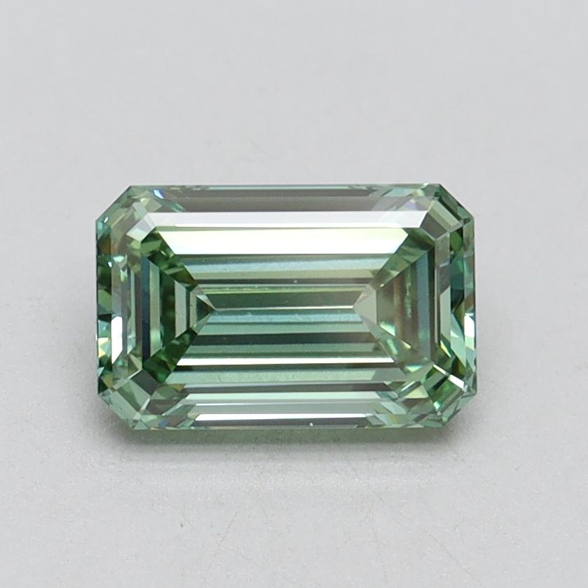1.00 Ct. Fancy Vivid Green Emerald Lab Grown Diamond