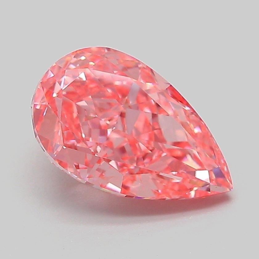 2.02 Ct. Fancy Vivid Pink Pear Lab Grown Diamond
