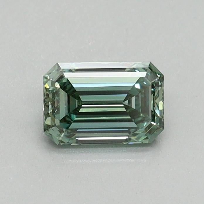 0.48 Ct. Fancy Vivid Green Emerald Lab Grown Diamond