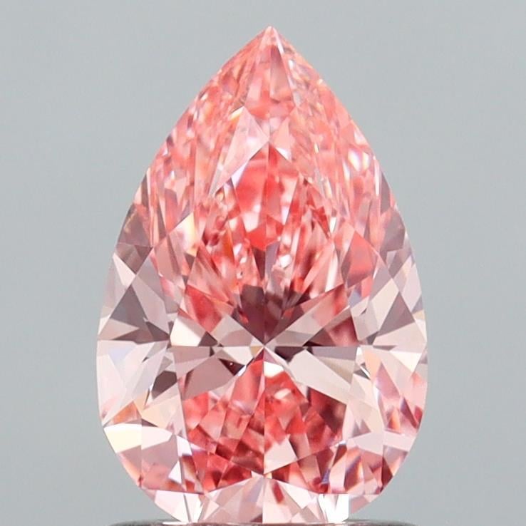 1.06 Ct. Fancy Vivid  Pink Pear Lab Grown Diamond