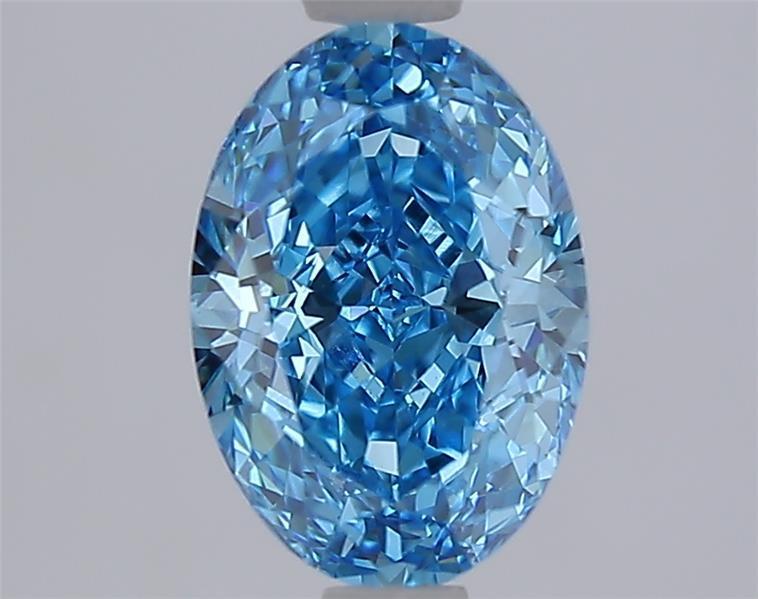 1.78 Ct. Fancy Vivid Blue Blue Oval Lab Grown Diamond