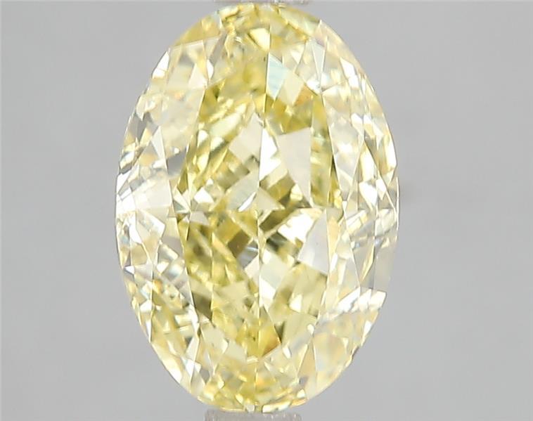 3.00 Ct. Fancy Vivid Yellow Oval Lab Grown Diamond
