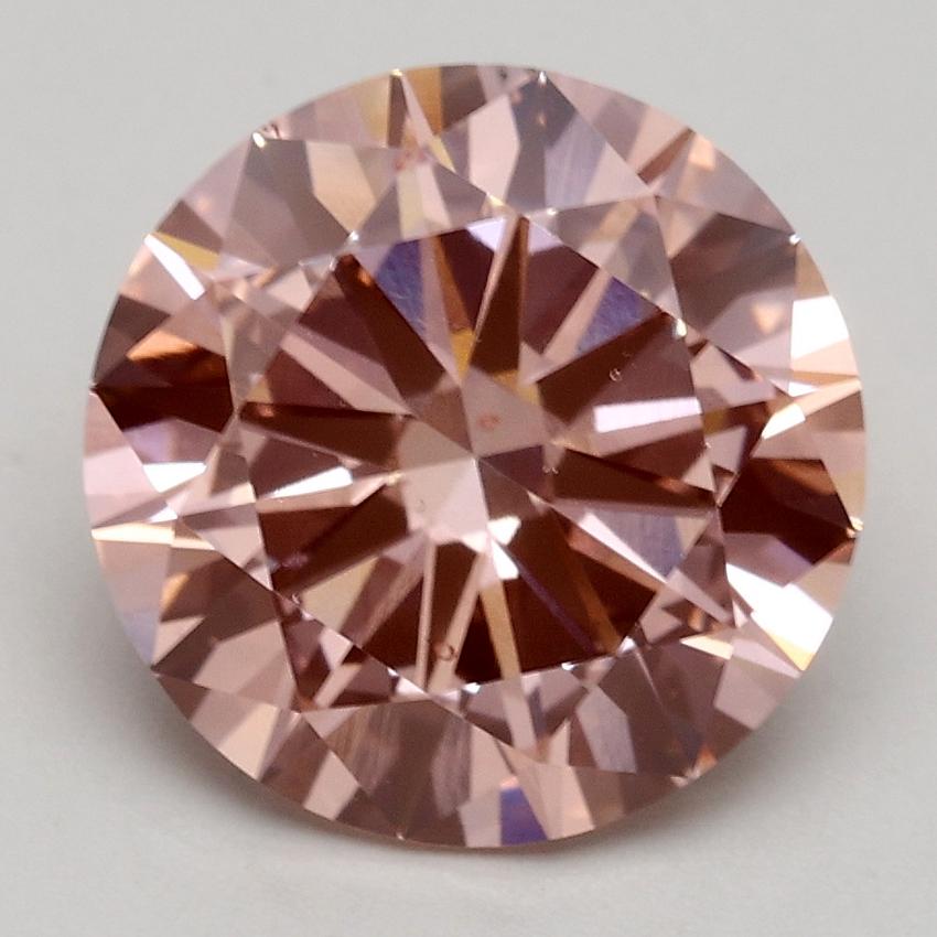 2.70 Ct. Fancy Intense Pink Round Lab Grown Diamond