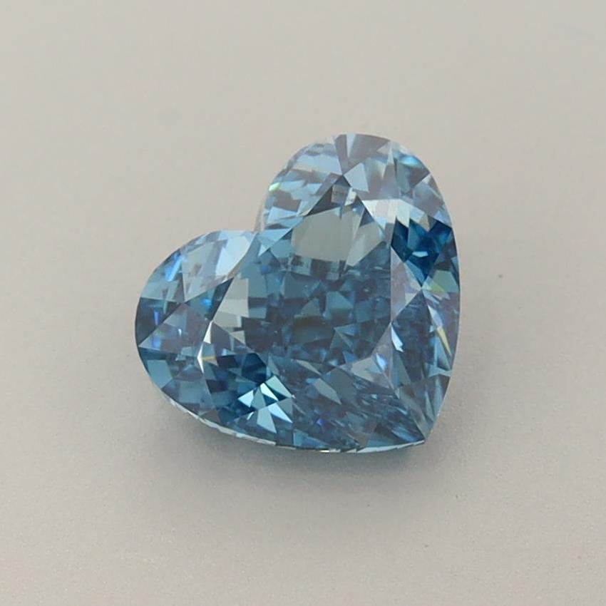 1.26 Ct. Fancy Vivid Blue Heart Lab Grown Diamond