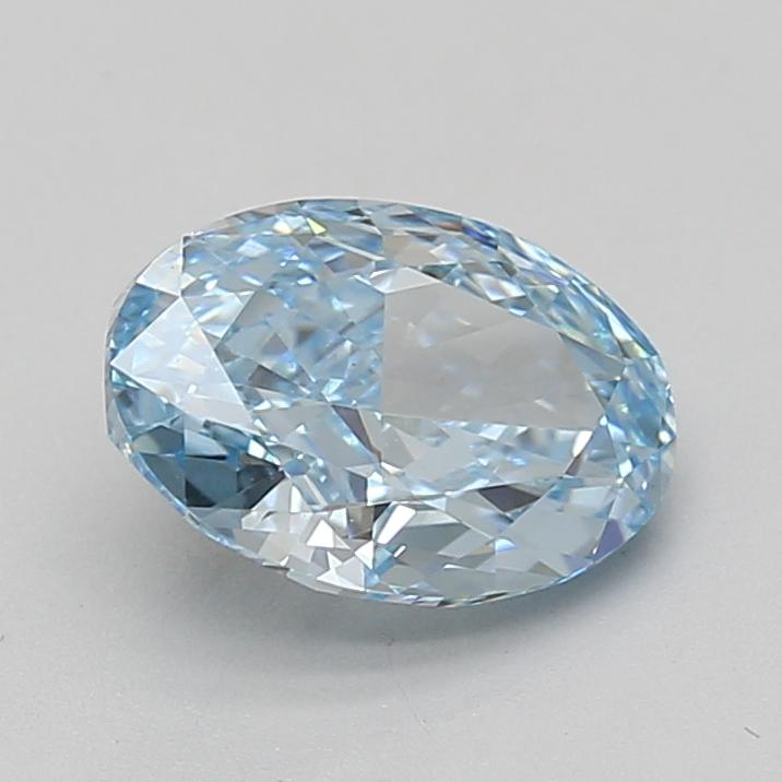 2.01 Ct. Fancy Vivid Blue Oval Lab Grown Diamond