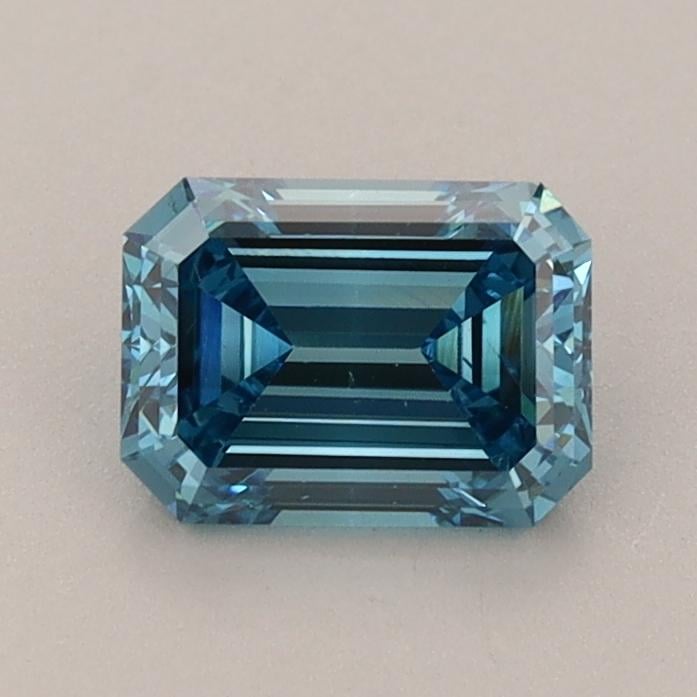 0.92 Ct. Fancy Vivid  Blue Emerald Lab Grown Diamond