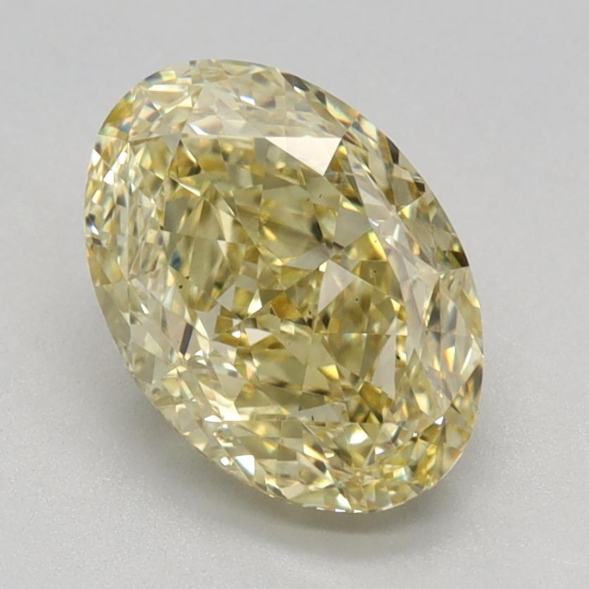 1.56 Ct. Fancy Intense Yellow Oval Lab Grown Diamond