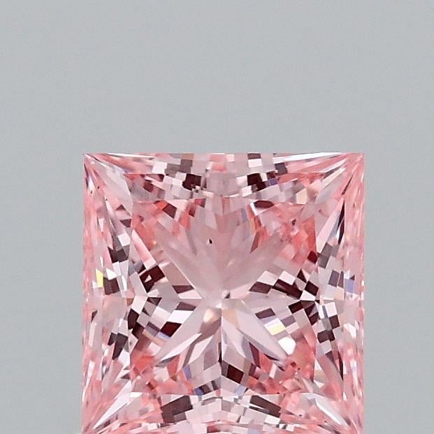 1.01 Ct. Fancy Vivid Pink Princess Lab Grown Diamond