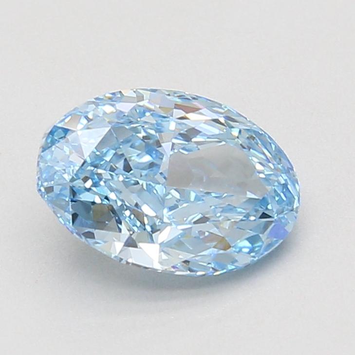2.07 Ct. Fancy Vivid Blue Oval Lab Grown Diamond