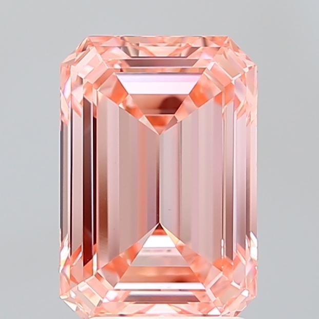 3.02 Ct. Fancy Vivid Pink Emerald Lab Grown Diamond