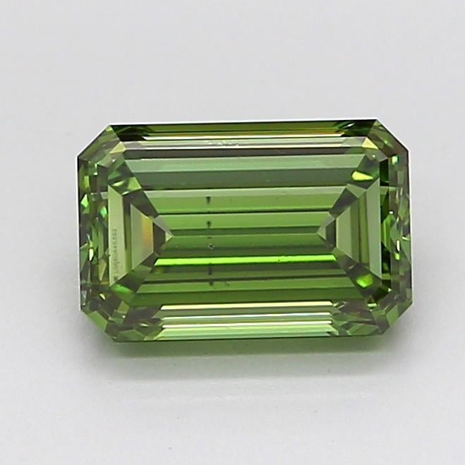 1.5 Ct. Fancy Vivid  Green Emerald Lab Grown Diamond