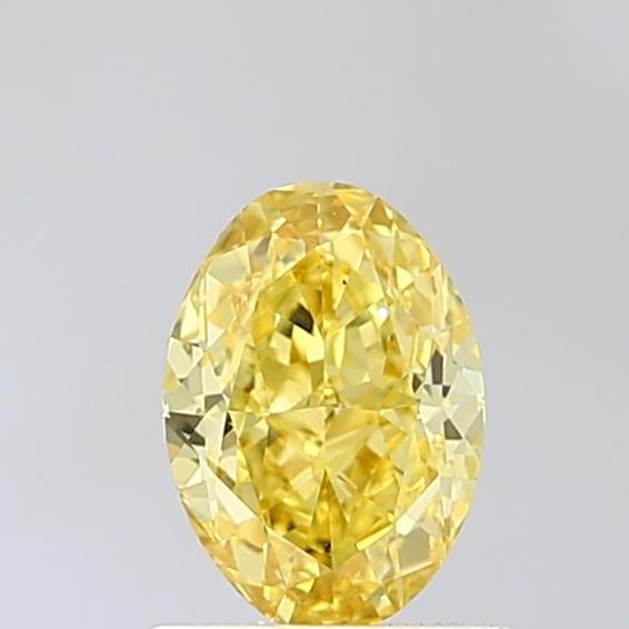 1.01 Ct. Fancy Vivid Yellow Oval Lab Grown Diamond