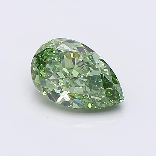 0.70 Ct. Fancy Vivid  Green Pear Lab Grown Diamond