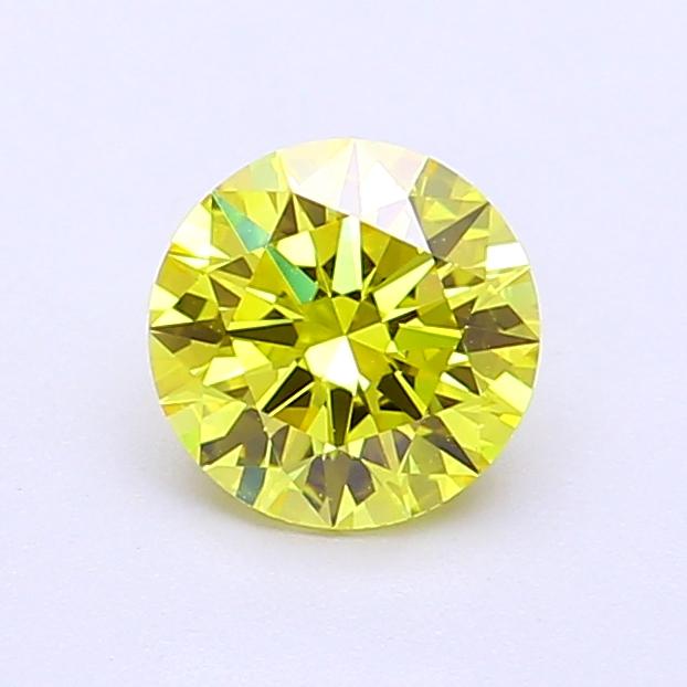 1.10 Ct. Fancy Intense Yellow Round Lab Grown Diamond