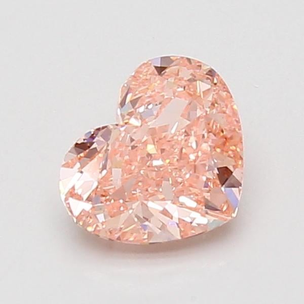 1.10 Ct. Fancy Vivid Pink Heart Lab Grown Diamond