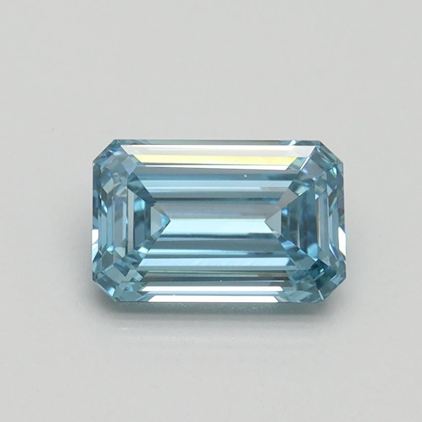 1.01 Ct. Fancy Intense Blue Emerald Lab Grown Diamond