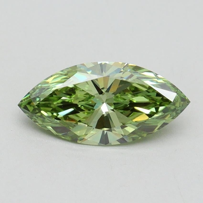 1.01 Ct. Fancy Vivid Green Marquise Lab Grown Diamond