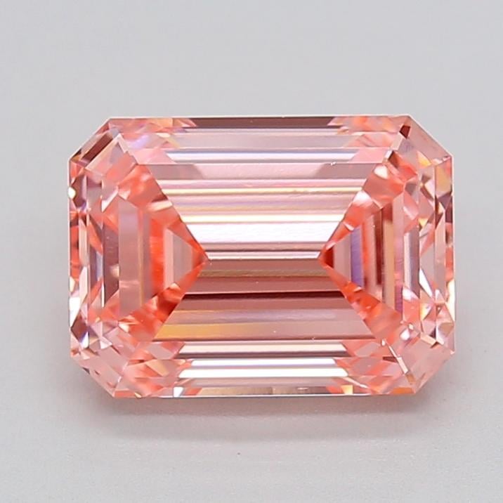 2.97 Ct. Fancy Vivid  Pink Emerald Lab Grown Diamond
