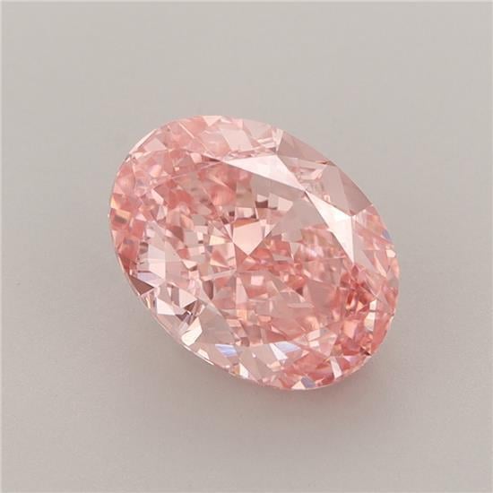 2.62 Ct. Fancy Vivid Pink Oval Lab Grown Diamond