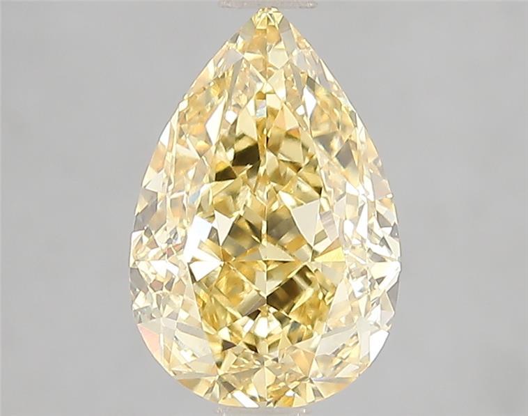 2.61 Ct. Fancy Intense Yellow Pear Lab Grown Diamond
