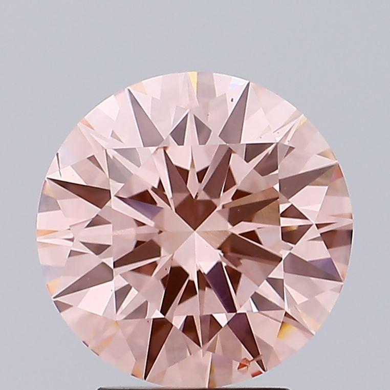 3.40 Ct. Fancy Intense Pink Round Lab Grown Diamond