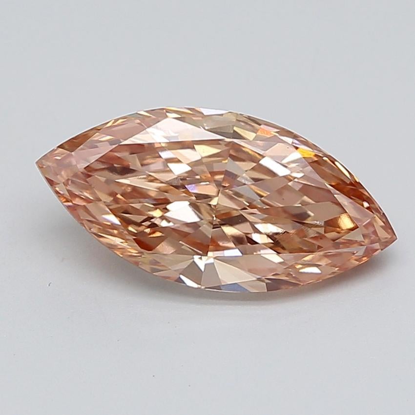 3.20 Ct. Fancy Pinkish Brown Marquise Lab Grown Diamond