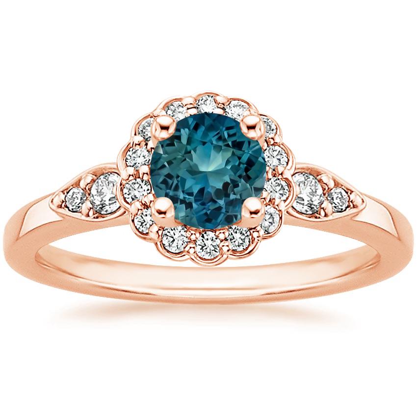 Sapphire Camillia Diamond Ring (1/3 ct. tw.) in 14K Rose Gold