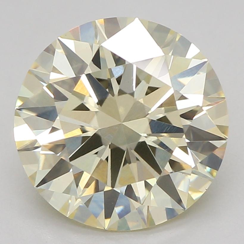 2.09 Ct. Fancy Light Yellow Round Lab Grown Diamond