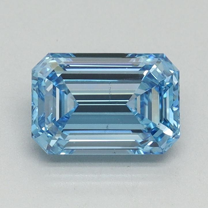 1.00 Ct. Fancy Vivid Blue Emerald Lab Grown Diamond