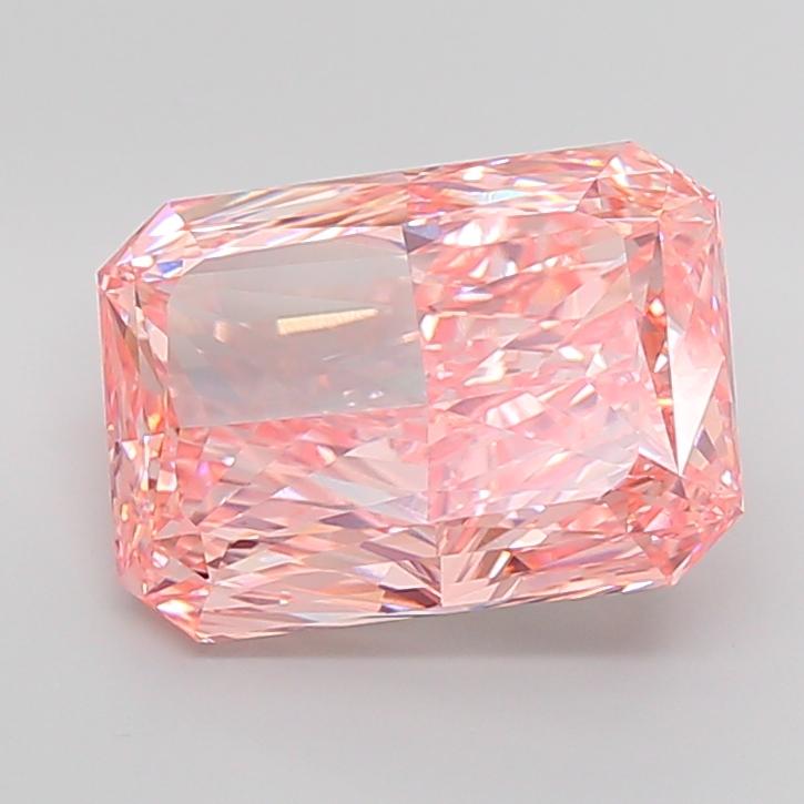 10.13 Ct. Fancy Vivid Pink Radiant Lab Grown Diamond