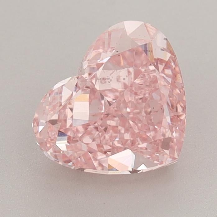 1.74 Ct. Fancy Vivid  Pink Heart Lab Grown Diamond