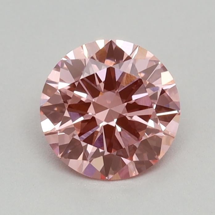 0.39 Ct. Fancy Vivid Pink Round Lab Grown Diamond
