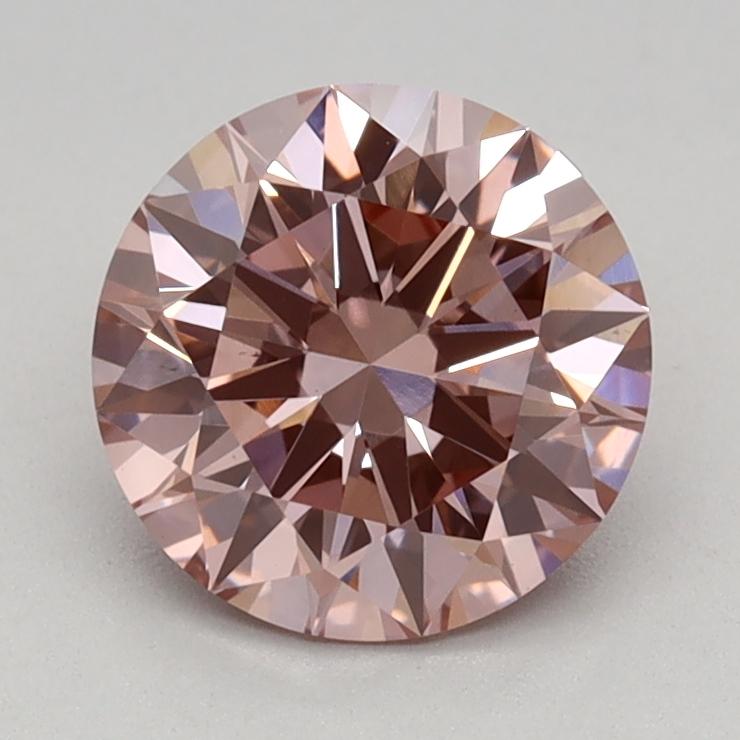 1.07 Ct. Fancy Intense Pink Round Lab Grown Diamond